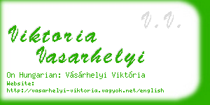viktoria vasarhelyi business card
